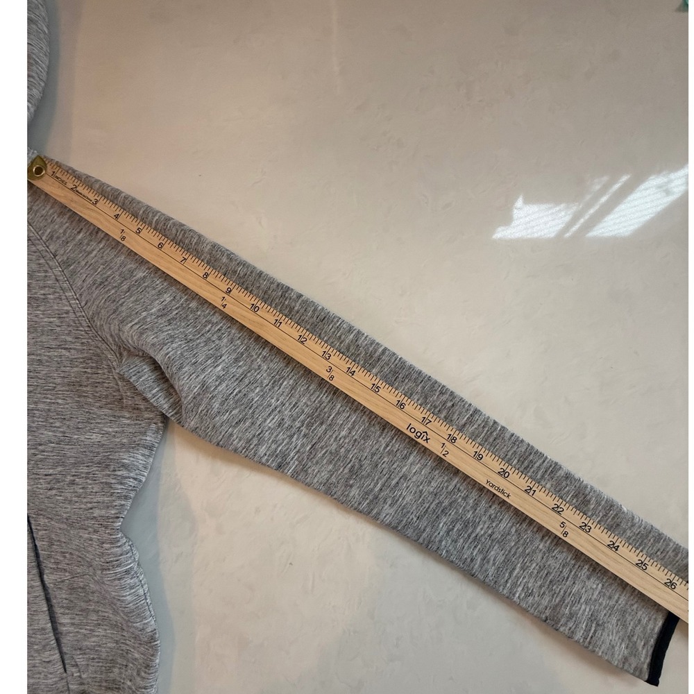 Lululemon City Bound Hoodie Womens 6 Heathered Space Dyed Size M Grey Full Zip‎ - Picture 8 of 10